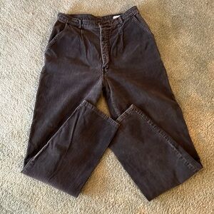 Charcoal grey corduroy slacks